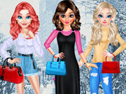 العاب تلبيس ملابس شتوية اخر موضة Disney Princesses Winter Fashion