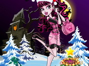 العاب دراكولا مصاص الدماء للكبار Draculaura Christmas Dress Up